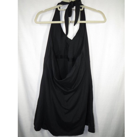 Halara Black Halter Tie 2 in 1 Dress, Shorts, Pockets, Bra - Picture 7 of 10